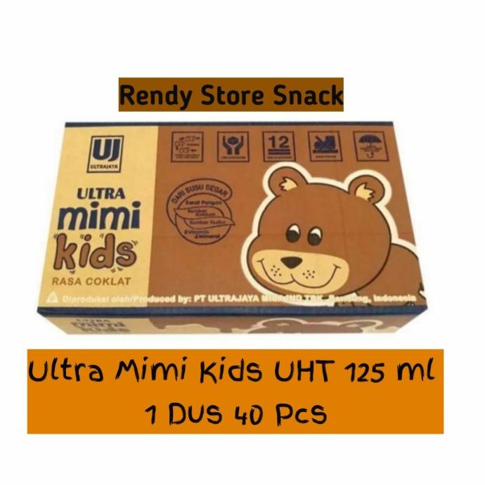 

ultra mimi kids uht coklat ( 1 Dus 40Pcs) - Susu Ultra Mimi Coklat