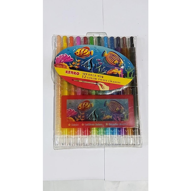 

OBRAL Krayon KENKO 12 Warna Putar
