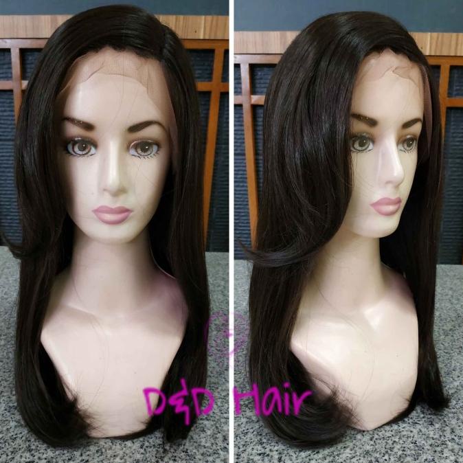 Wig Rambut - D&D1779 - Darkbrown - Front Lace Wig