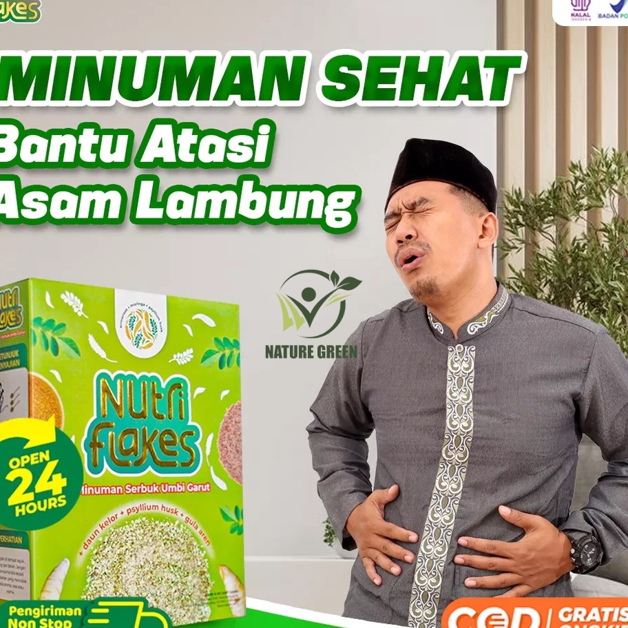 

Star 12.12 Minuman Serbuk Umbi Garut Nutriflakes - 100% Original Premium Quality Solusi Asam Lambung Maag Kronis Turunkan Berat Badan & Kontrol Kadar Kolestrol Kolesterol gas !!