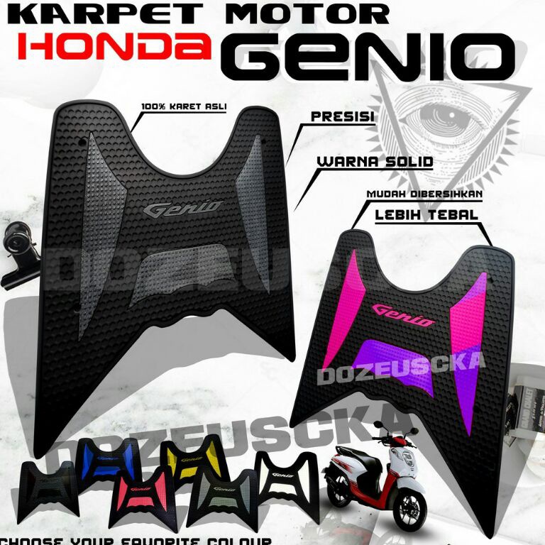 Terlaris.. Karpet Motor Honda Genio Cbs Iss Fabulous 2015-2022 Alas Kaki Genio Pijakan Kaki Genio ASLY VIQ