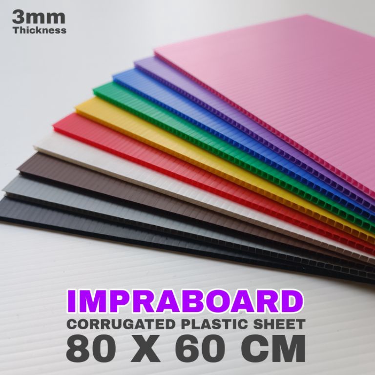 

Miliki Sekarang isi 4 lembar infraboard impraboard 3mm 80 x 60 cm art board pp board 8TN
