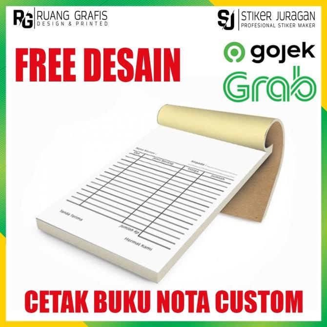 Cetak Buku Nota 1Ply 1 Rim