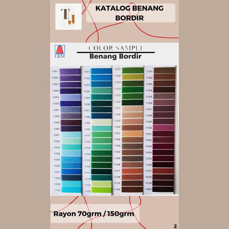 RK Double Penguin Benang Bordir Rayon (120/2) (70gr)