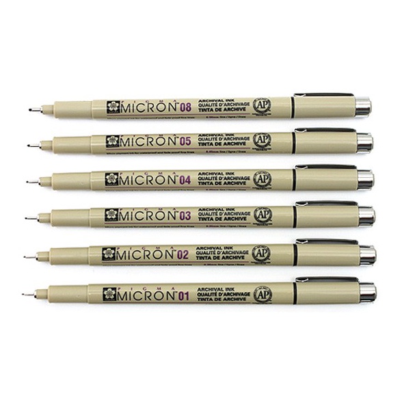 

Premium.. Sakura Pigma Micron Drawing Pen & Brush Pen TJL