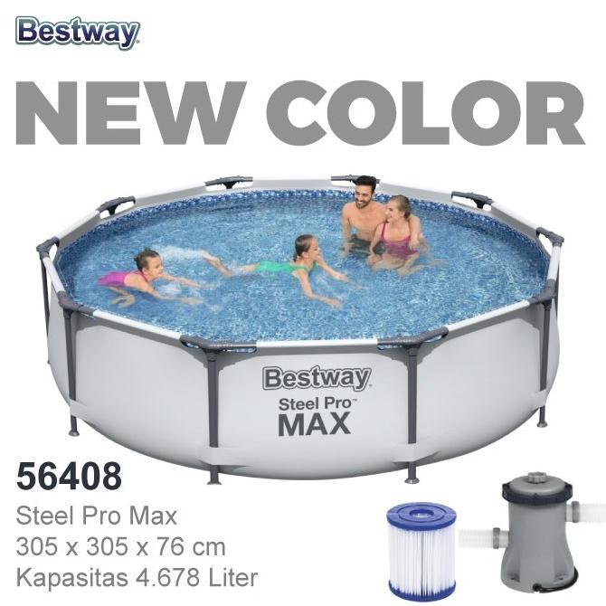 Bestway 56408 Kolam Renang Family 3 Meter Steel Pro Framed Pool