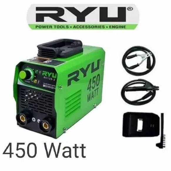 TERPERCAYA. Termurah - Mesin Las RYU Inverter MMA 120 IGBT 450 watt / Mesin las / Mesin trafo las / 