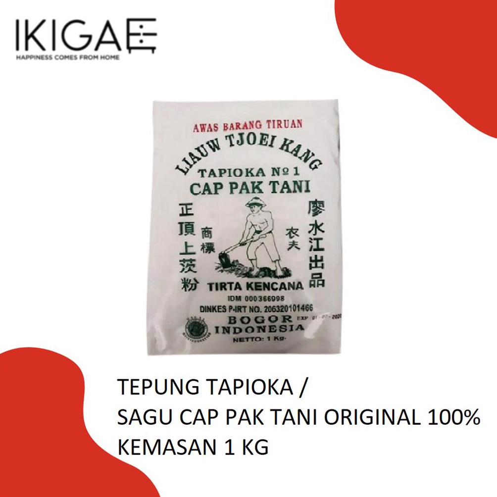 

Promo SAGU TANI LIAUW TJOEI KANG TEPUNG TAPIOKA ASLI 100% 1 KG 9GI