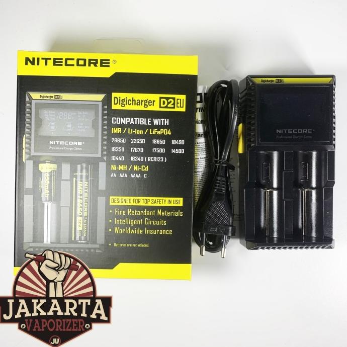 Promo Nitecore D2 Charger 18650 / / Batre Vape