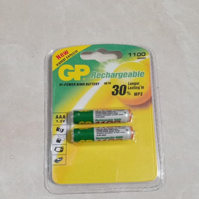 Ready Isi 2 Pcs Batere Gp Rechargeable Aaa / Gp Cas Aaa A3