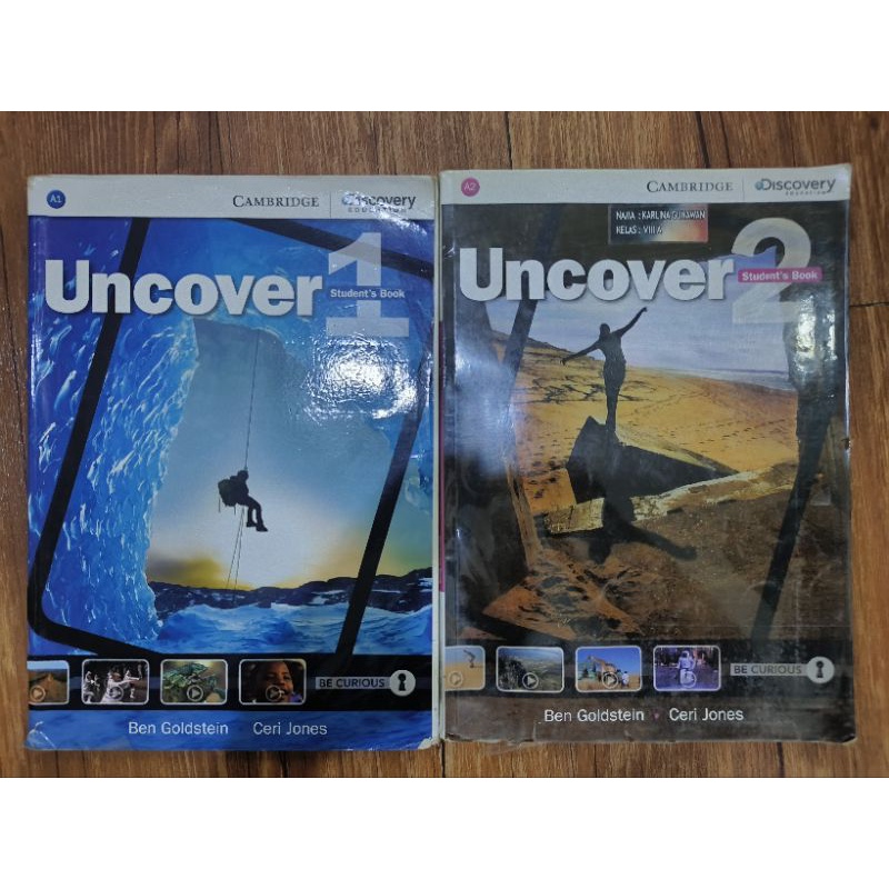 

BUKU PELAJARAN BAHASA INGGRIS UNCOVER CAMBRIDGE DISCOVERY EDUCATION KELAS SMP 1 / 2 KELAS 7 / 8 KELAS VII / VIII BEN GOLDSTEIN CERI JONES BEKAS /PRELOVED