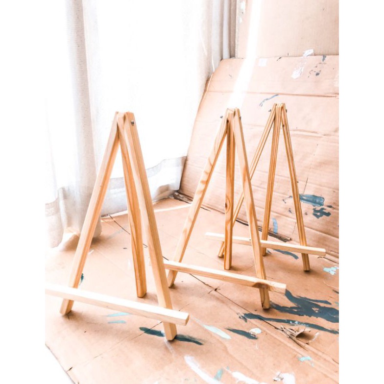 

Stock Banyak.. Wooden Easel | Bypainters | 30x22Cm High Quality Easel, Thick, & Durable | Easel Kayu | Stand Lukis IQ0
