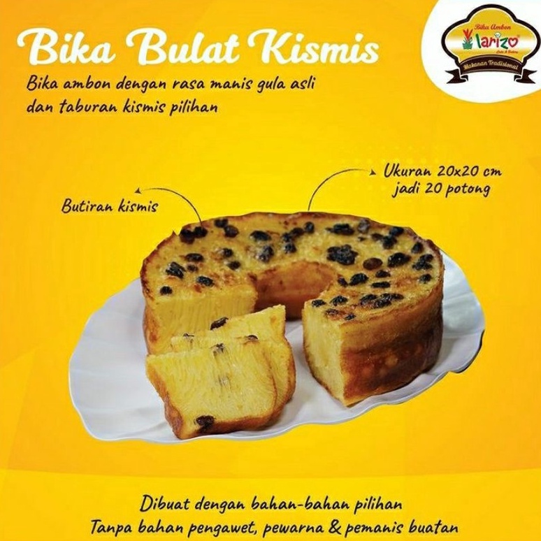 

Serba Murah.. BIKA AMBON LARIZO bulat MURAH, ENAK, ISTIMEWA makanan / Oleh-oleh Jogja bikang ambon VKL