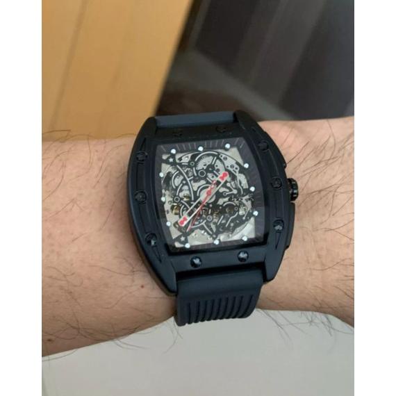 AWA907 Jam Tangan Homage RM Ciga Luxury Skeleton Tonneau Ailang Automatic Mechanical Watch **