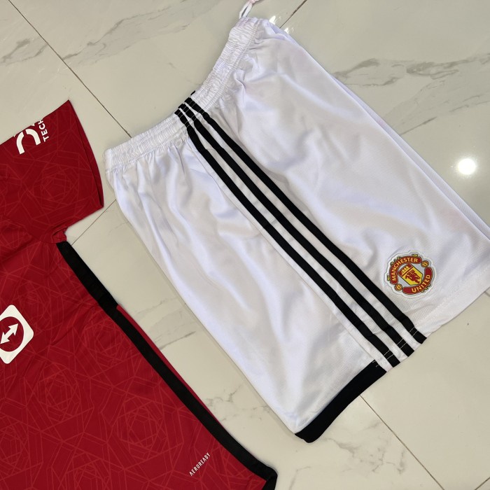 BAJU BOLA JERSEY MU HOME 2023 2024 BAJU DAN CELANA BOLA FULLSET BISA COD