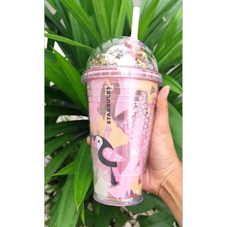 tumbler Starbucks Bird Pink