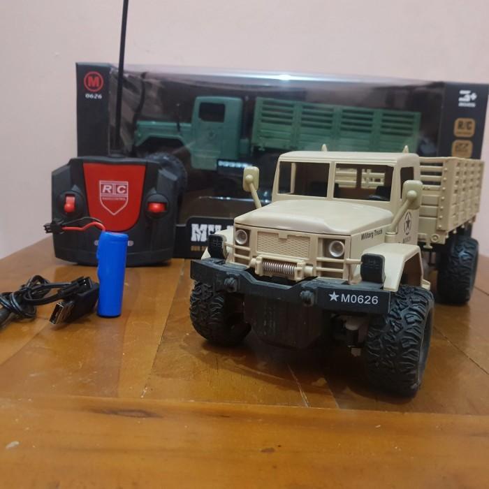 MAINAN RC CAR TRUK TENTARA MILITER ARMY - MAINAN REMOTE MOBIL TRUK