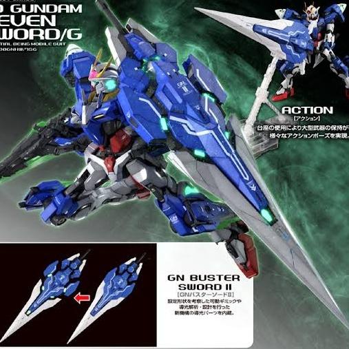 Bandai PG Perfect Grade 1/60 Gundam 00 Seven 7 Sword Sword/G + LED