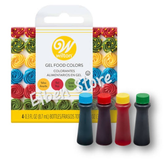 

Terlaris Colourfood Wilton Primary Food Coloring / Pewarna Makanan Wilton Set-4