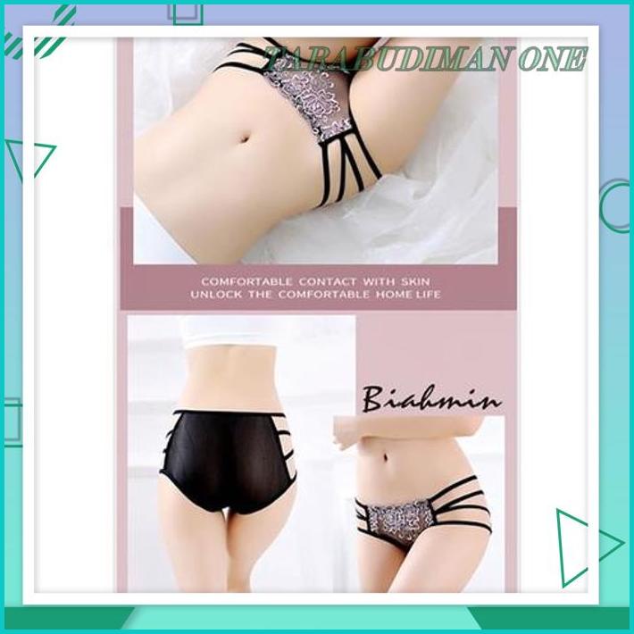 CELANA DALAM WANITA SEXY TRANSPARAN TALI G STRING BUNGA-BUNGA THONG 3C136 DISKON GEDE 