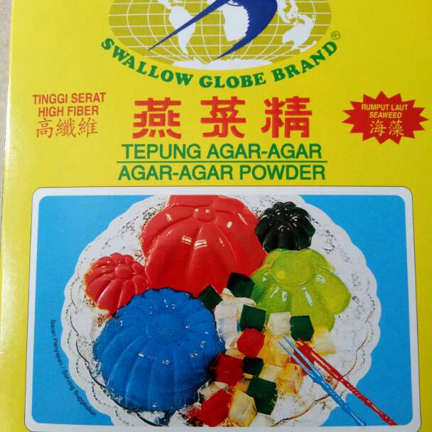 

Baru Tepung Agar-Agar Swallow Globe Brand satu dus kecil isi 12 sachet . RGA