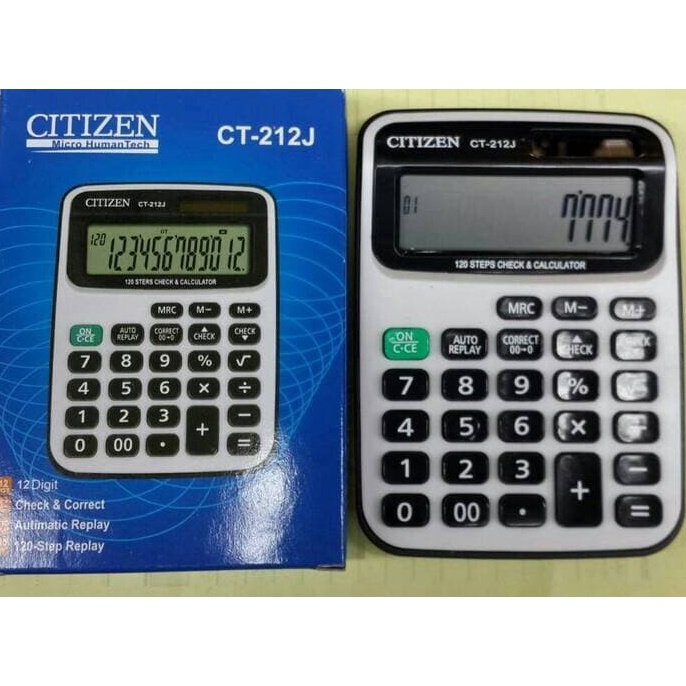 

Premium.. Kalkulator CITIZEN CT-212J Tombol Lembut 12 Digit Layar Besar 212 CITIZEN 52