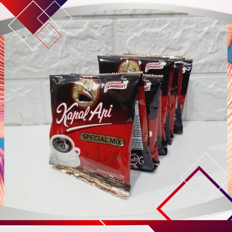 

Kapal Api Special Mix Kopi & Gula 1 Renceng 24gr x 10pcs .