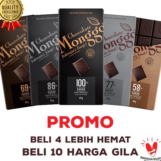 

✶Bayar Di Tempat 6DLBV Chocolate Monggo | Cokelat Murni 24 Healthy Flavours | Premium Coklat 100% Cocoa Butter | Artisan Indonesia | Milk White & Dark | Tablet 80gr Q72 ➩Terlaris