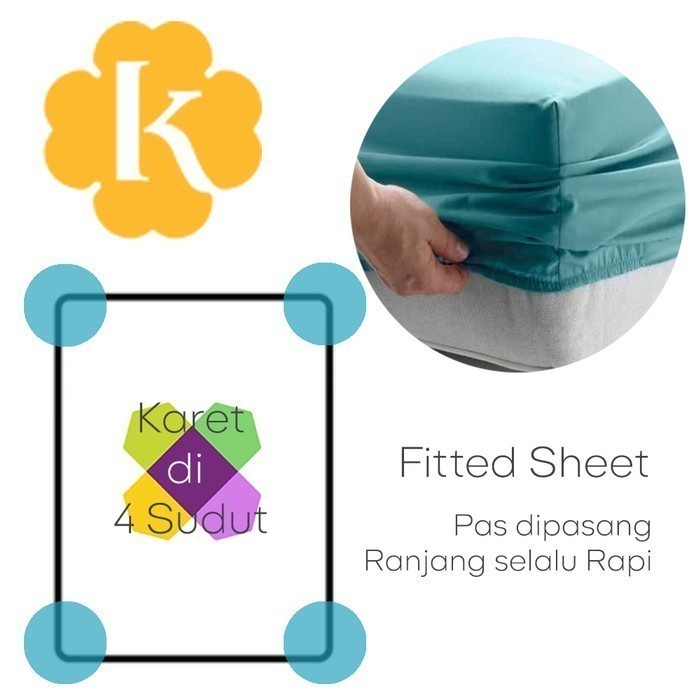 FLASH SALE KENDRA BEDCOVER SET UK.120X200X30 SINGLE SIZE BED WALNUT BROWN [NAMI] TERMURAH