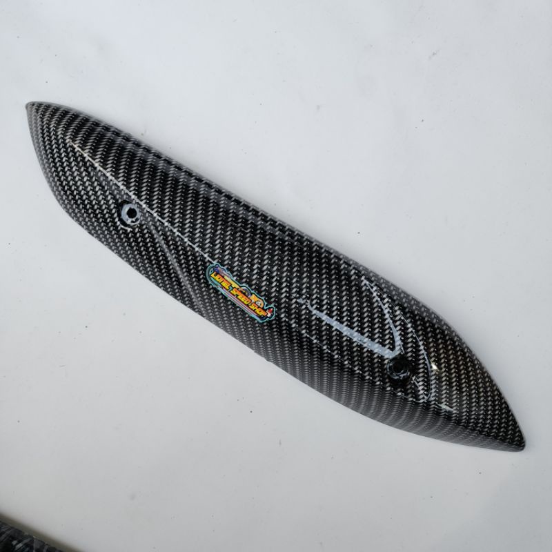 Tameng pelindung knalpot karbon forged mio sporty mio smile cover tutup knalpot carbon mio lama