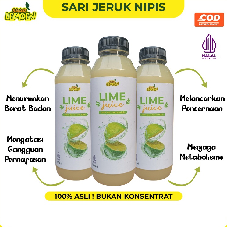 

❊Stok Banyak✣ QM8LR Suur Lemoen Sari Jeruk Nipis Murni / Pure Lime Juice A81 ➷Diskon Promo