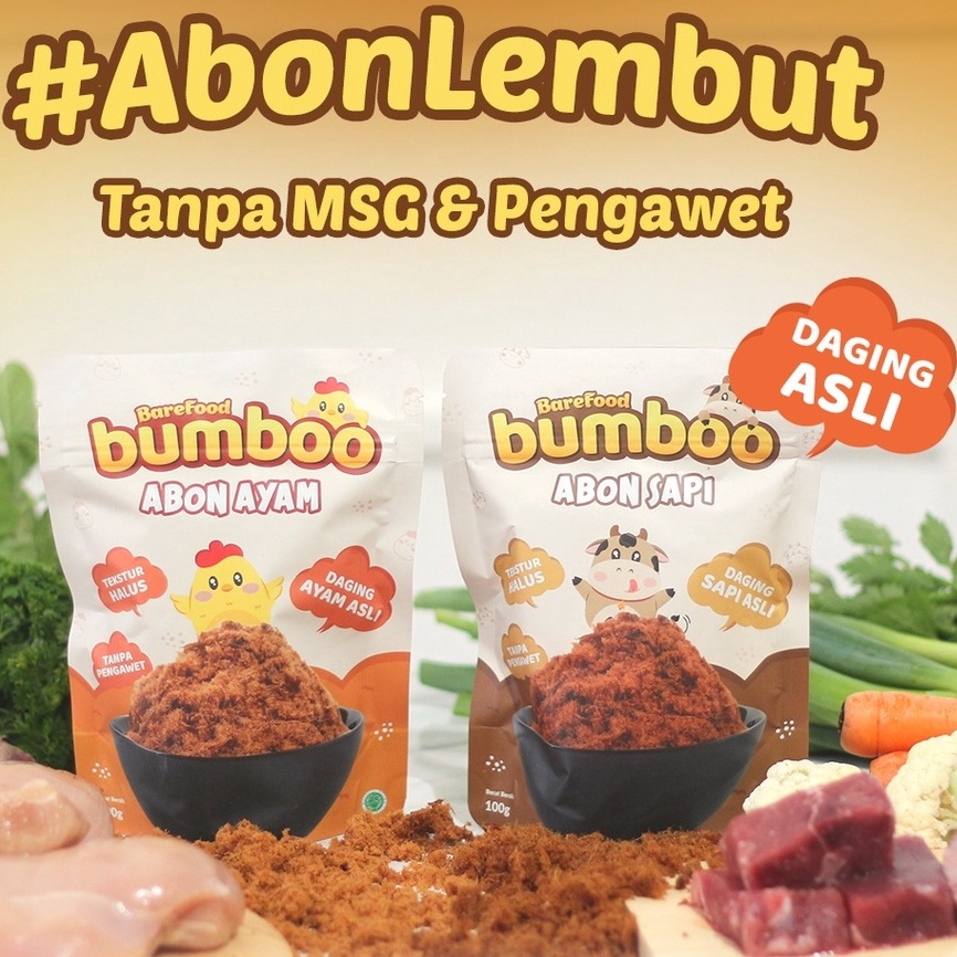 

Laris BUMBOO Abon Asli - Tekstur Lembut MPASI Si Kecil - Sumber Protein - Tanpa MSG - Tanpa Pengawet Bayar Di Tempat