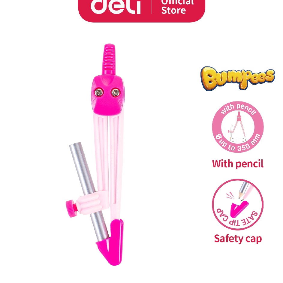 

➘Diskon Promo✡ T0DNW Deli Jangka Sekolah Plastik tahan lama dan mudah dibawa dengan tutup ujung yang aman E8621 040 Harga Murah