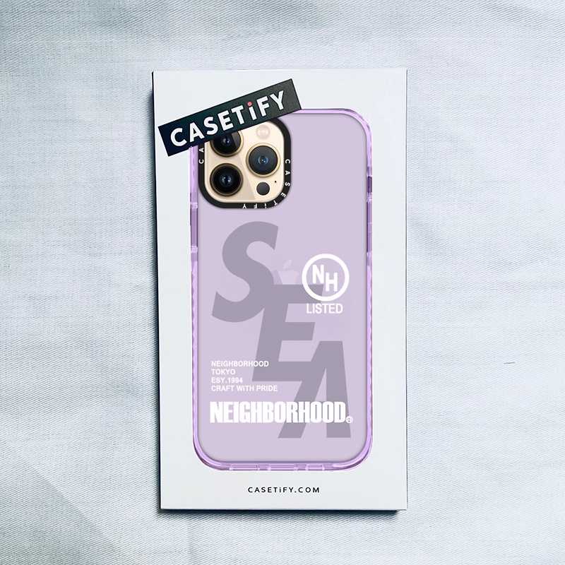 ﺴ♛¤CASETiFY X NEIGHBORHOOD SEA Purple Case IPhone 13 12 11 Pro Max Mini XS MAX XR X SE 6 6S 7 8 Plus