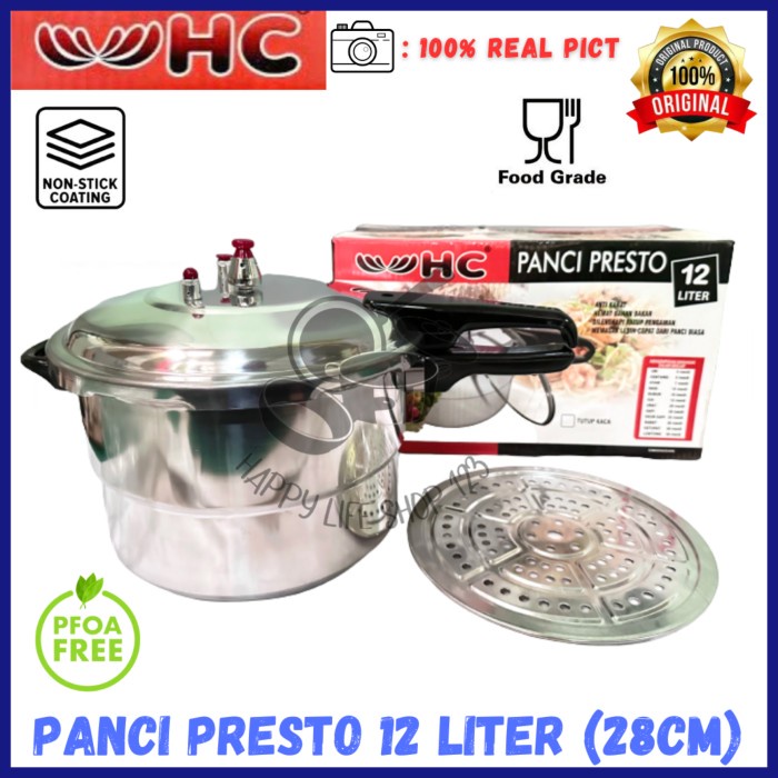 Best Seller Presto 12 Liter Hc/Panci Presto 12 Liter Hc/Presto Aluminium 12 Liter