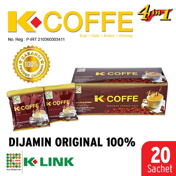 

Coffee With Ganoderma Ginseng Extract K-Link Asli 100%