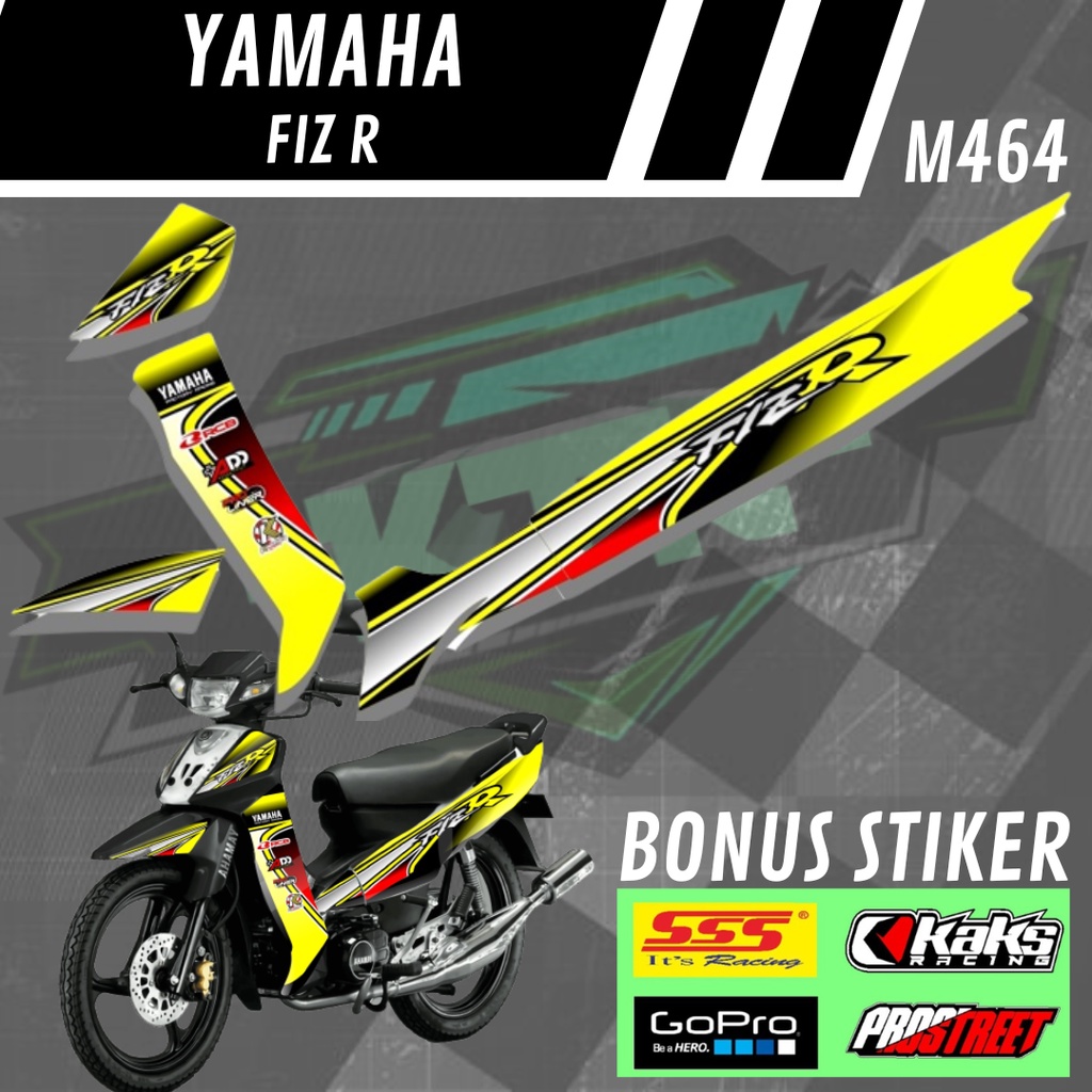Lis Stiker Striping Variasi Aksesoris Motor Yamaha Fiz R M464 List Sticker Pelindung Bodi Decal Semi