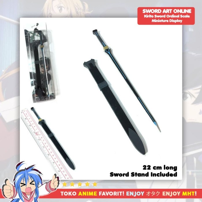Ready Pajangan Pedang Anime Sword Art Online Sao Ordinal Scale Kirito