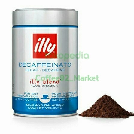 

Coffee Illy Decaffeinato Decaf 100% Arabica 250Gr Ground/Bubuk