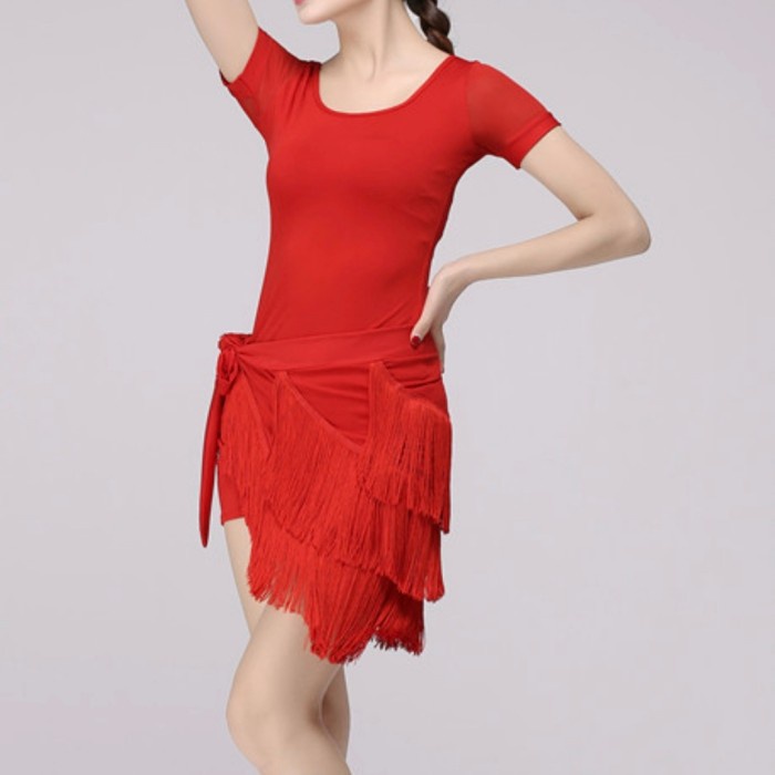 CUCI GUDANG ROK RUMBAI IKAT DANSA LINE DANCE KOSTUM PAKAIAN SENAM TARI WANITA 2