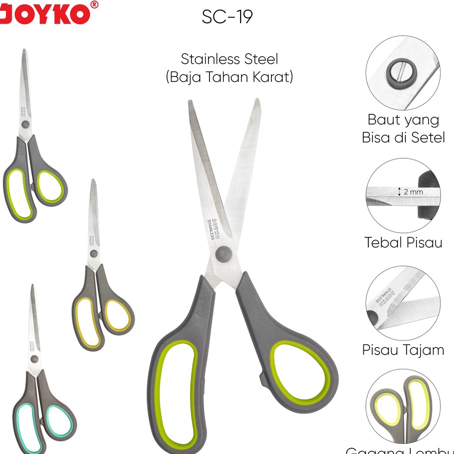 

Terupdate EHGIJ Gunting Scissors Joyko SC-19 V54 ✸Readystock