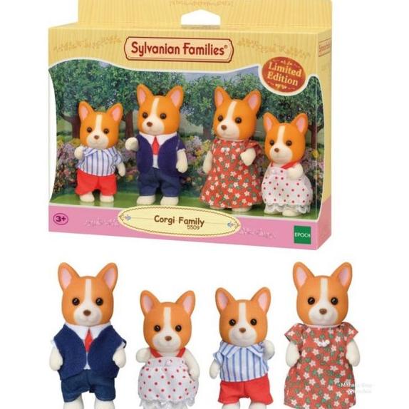 Sylvanian Friends Boneka Corgi Royal Dog Anjing Family Doll Limited