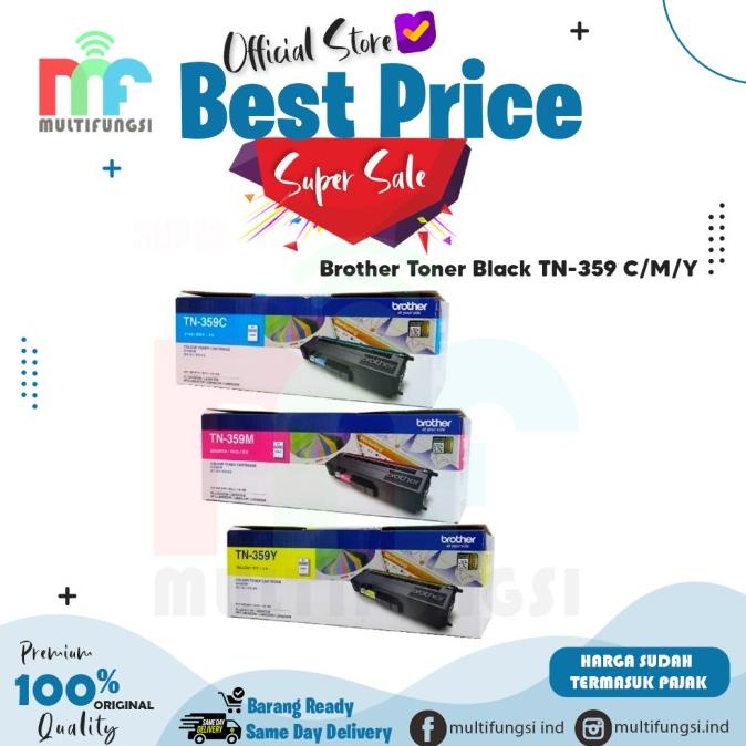 Brother Toner TN-359 C/M/Y (Super High Yield) / TN359 Original