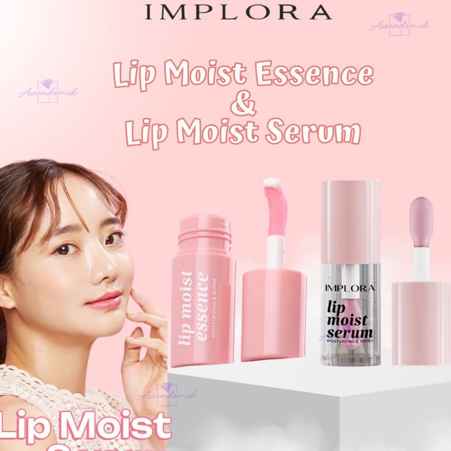 ✥Serba Murah 6FLIC ❤️AVENDER❤️ (GET 1 GIFT) IMPLORA Lip Moist Series | Essence | Serum | Lip Oil | P