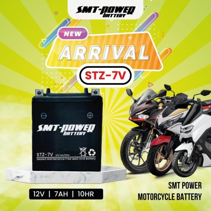 Ready stock] AKI MOTOR HONDA TIGER SMTPOWER 12V 7AH STZ7V ACCU KERING MF