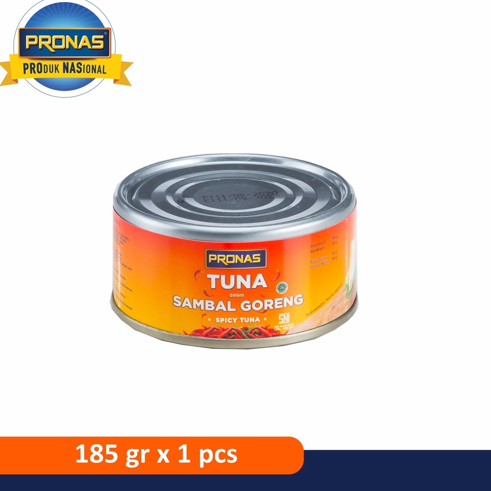 

Ready IJPD9 Pronas Tuna Sambal Goreng 185g dalam kemasan EOE (Easy Open End) 096 ✦Baru