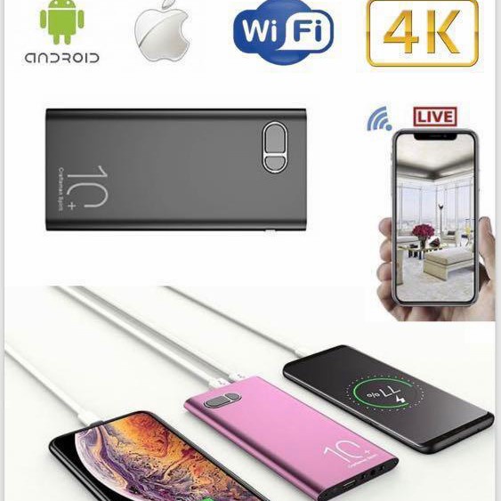 Spy Cam Powerbank Pantau Live Support IR 10000mAh