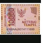 

Terlaku.** stampel_atau_materai_tempel_10000_ j99jq