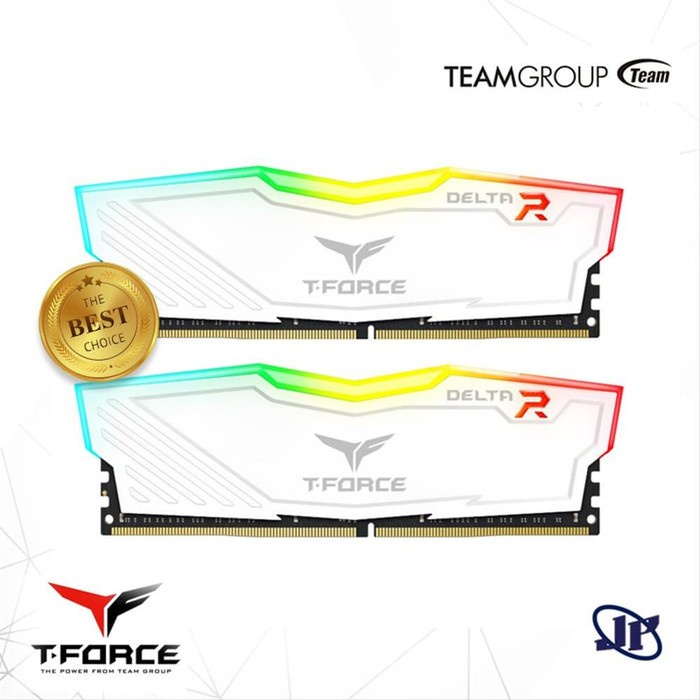 Team T-Force Delta RGB 32GB (2X16GB) 3600Mhz WHITE - Dual Channel
