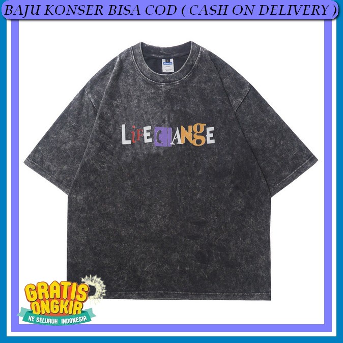 Kaos Oversized Korean Style Cewek Tshirt Konser Atasan Konser Oversized T Shirt Cewek Keren Baju Ata